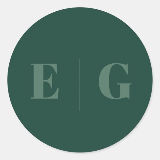 Eleganter Minimal Moderner Hochzeitsplatz Runder Aufkleber (Vorderseite)