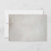 Eleganter Minimal QR Code Hochzeit RSVP Response C (Rückseite)