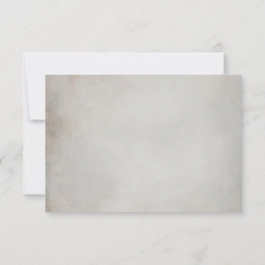 Eleganter Minimal QR Code Hochzeit RSVP Response C (Rückseite)