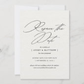 Eleganter Minimal Resave the Date Wedding Ankündigung (Vorderseite)