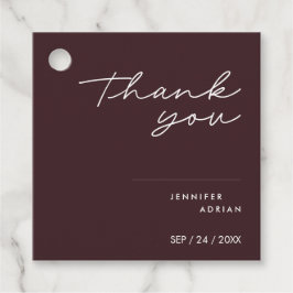 Eleganter Minimal Siegel braun Moder Geschenkanhänger