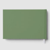 Eleganter Minimal Unser Hochzeitsgolden Gästebuch (Rückseite)