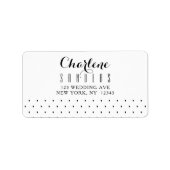 Eleganter Minimal Wedding RSVP Rücksendeadressen-A Adressaufkleber (Vorne)