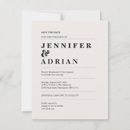 Eleganter Minimal White Modern Wedding rettet das 