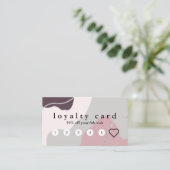 Eleganter minimaler abstrakter silberner Glitzer Treuekarte (Stehend Vorderseite)