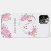 Eleganter minimaler Chic Initialbuchstabenname Mon Case-Mate iPhone Hülle (Rückseite (Horizontal))