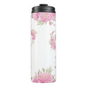 Eleganter minimaler Chic Initialbuchstabenname Mon Thermosbecher (Vorderseite)
