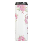 Eleganter minimaler Chic Initialbuchstabenname Mon Thermosbecher (Rückseite)