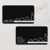 Eleganter minimaler grafischer beruflicher Blick Visitenkarte (Vorne/Hinten)