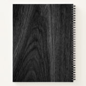 Eleganter, minimaler individuelle Name, dunkles Ho Notizblock (Rückseite)