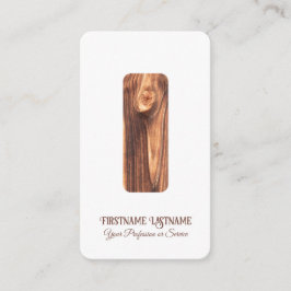 Eleganter minimaler Innenarchitekt aus Holz Visitenkarte