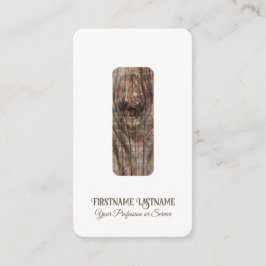 Eleganter minimaler Innenarchitekt aus Holz Visitenkarte