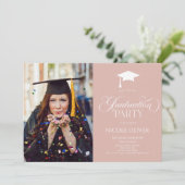 Eleganter Minimaler Minimalistischer Abschluss für Einladung (Stehend Vorderseite)