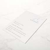 Eleganter Minimalfilm Silver jedes Alter Geburtsta Folieneinladung (Gedreht)