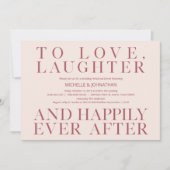 Eleganter Minimalismus Hochzeit Probe Dinner Einladung (Vorderseite)