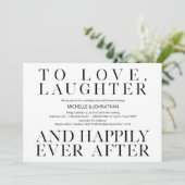 Eleganter Minimalismus Hochzeitsessen Probe Einladung (Stehend Vorderseite)