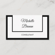 Eleganter Minimalist Black & White