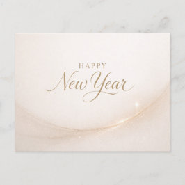 Eleganter minimalist goldener Schriftzug „Frohes n Feiertagspostkarte