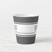 Eleganter Minimalist Milchtasse (Vorderseite)