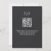 Eleganter Minimalist Naiver Einladung (Rückseite)