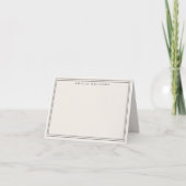 Eleganter minimalist schwarzer und elfenbeinfarben (Vorderseite)