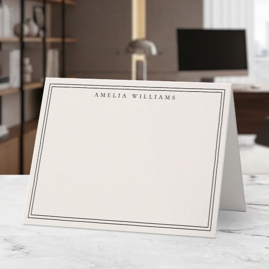 Eleganter minimalist schwarzer und elfenbeinfarben