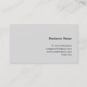 Eleganter Minimalistisch Light Rose Gray Consultan Visitenkarte (Rückseite)