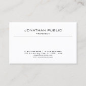 Eleganter Minimalistisch Moderner Schlichter Beruf Visitenkarte (Vorderseite)