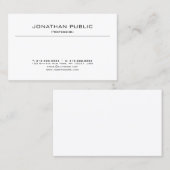 Eleganter Minimalistisch Moderner Schlichter Beruf Visitenkarte (Vorne/Hinten)