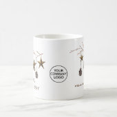 Eleganter Minimalistisch Moderner Weihnachtsurlaub Kaffeetasse (Mittel)