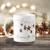 Eleganter Minimalistisch Moderner Weihnachtsurlaub Kaffeetasse