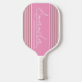Eleganter, Minimalistisch rosafarbener Name des Sk Pickleball Schläger (Vorderseite)