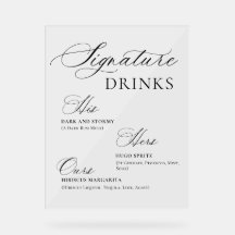 Eleganter Minimalistisch Signature Cocktail Mimosa