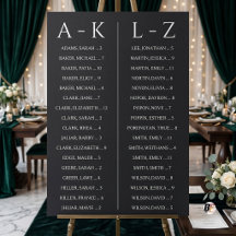 Eleganter minimalistischer alphabetischer Hochzeit