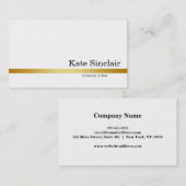 Eleganter Minimalistischer Anwalt Visitenkarte (Vorne/Hinten)