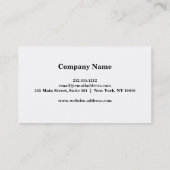 Eleganter Minimalistischer Anwalt Visitenkarte (Rückseite)