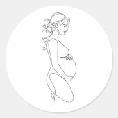 Eleganter Minimalistischer Aufkleber für die Schwa (Vorderseite)