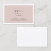 Eleganter Minimalistischer Beruflich Moderner Schl Visitenkarte (Vorne/Hinten)