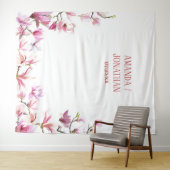 Eleganter Minimalistischer blumengeschichtlicher H Wandteppich (Beispiel (Horizontal))