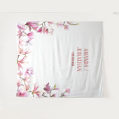 Eleganter Minimalistischer blumengeschichtlicher H Wandteppich (Vorderseite (Horizontal))