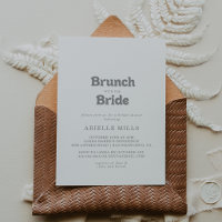 Eleganter minimalistischer Brunch mit der Braut Du