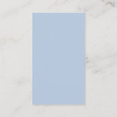 Eleganter Minimalistischer Dusty Blue Details QR C Begleitkarte (Rückseite)