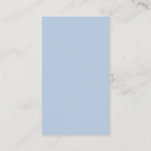 Eleganter Minimalistischer Dusty Blue Details QR C Begleitkarte (Rückseite)