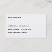 ELEGANTER MINIMALISTISCHER EINFACHER VISITENKARTE (Rückseite)