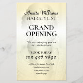Eleganter, minimalistischer Friseur Flyer (Vorne)