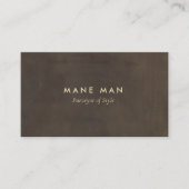 Eleganter Minimalistischer Friseursalon Visitenkarte (Vorderseite)