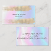 Eleganter Minimalistischer Goldrausch Schlaganfall Visitenkarte (Vorne/Hinten)