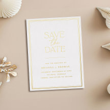 Eleganter Minimalistischer Goldschmied Save the Da