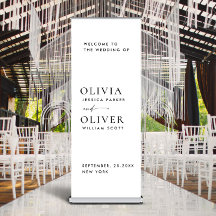 Eleganter Minimalistischer Hochzeitsempfang