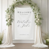 Eleganter Minimalistischer Hochzeitsempfang Banner
